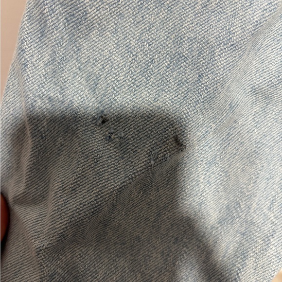 Guess George’s Marciano Denim Jacket with Red Logo Patch with art work on back - Picture 3 of 6